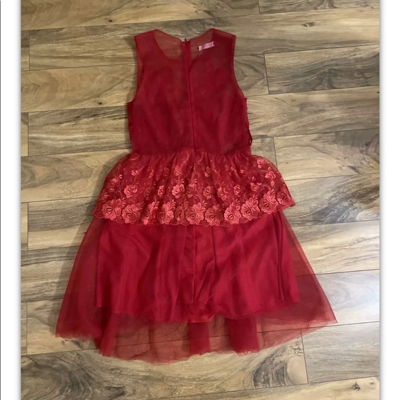 NWOT Red Lace Dress for Christmas,New Yr,Valentine - Picture 3 of 8
